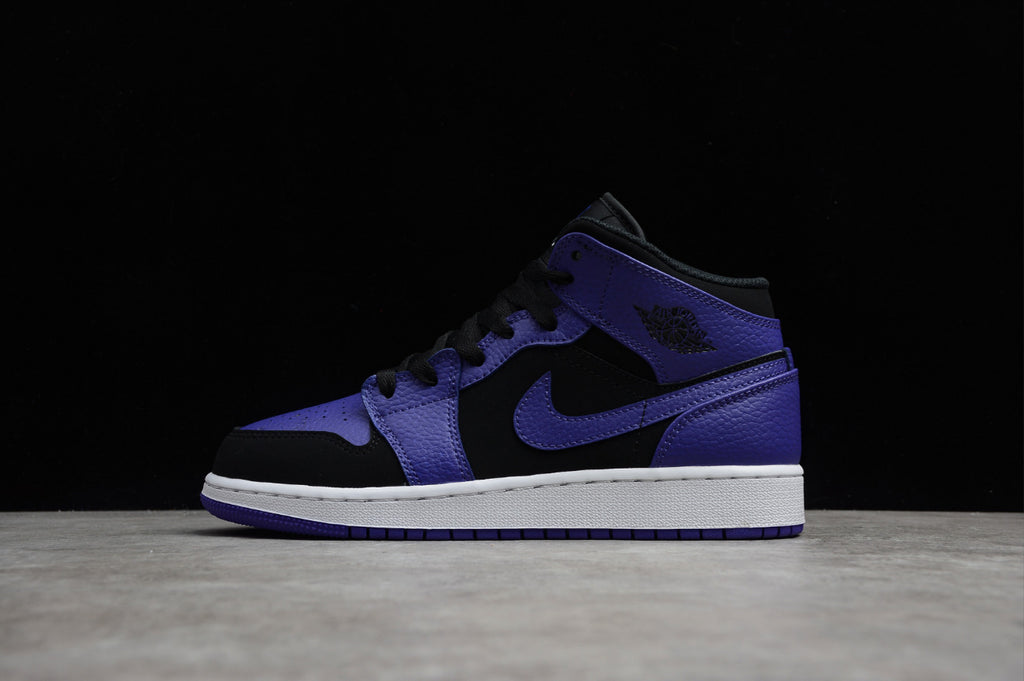 Air Jordan 1 Mid Black Dark Concord