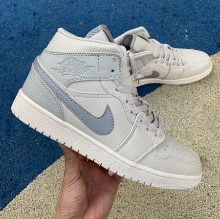 Air Jordan 1 Mid SE Grey Silver White