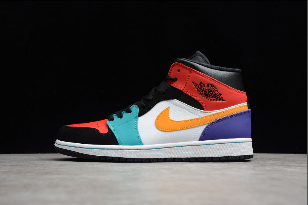 Air Jordan 1 Mid Bred Multi-Color
