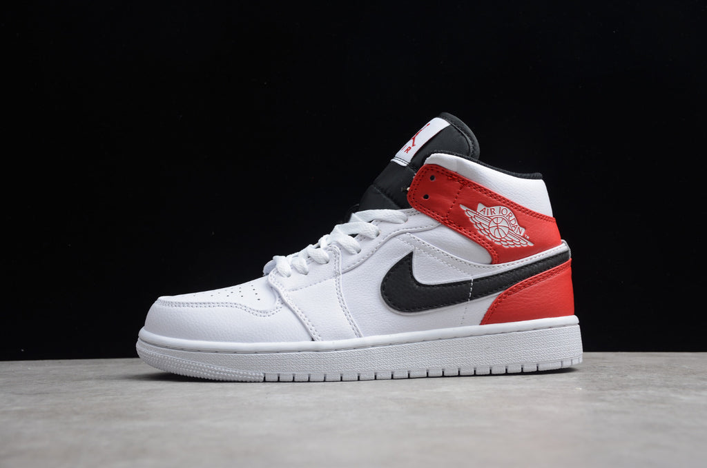 Air Jordan 1 Mid White Red