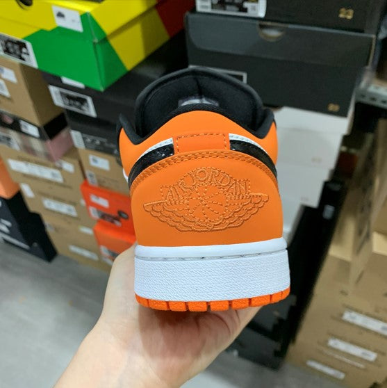 Air Jordan 1 Low Black and White Orange