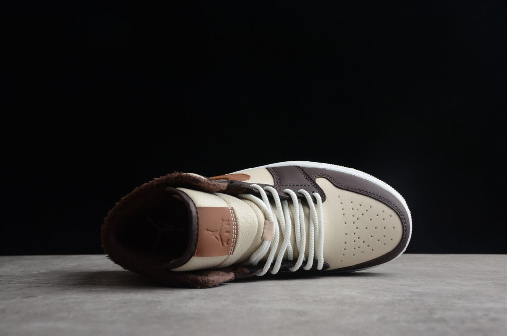 Air Jordan 1 Mid Basalt Brown