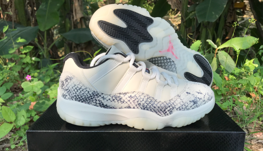 Air Jordan 11 Gray Snake Pattern