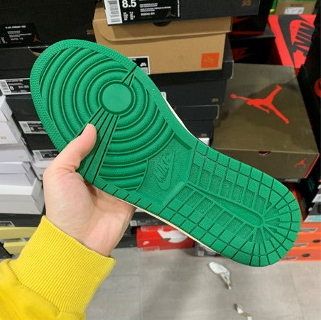 Air Jordan 1 Mid White Green And Orange