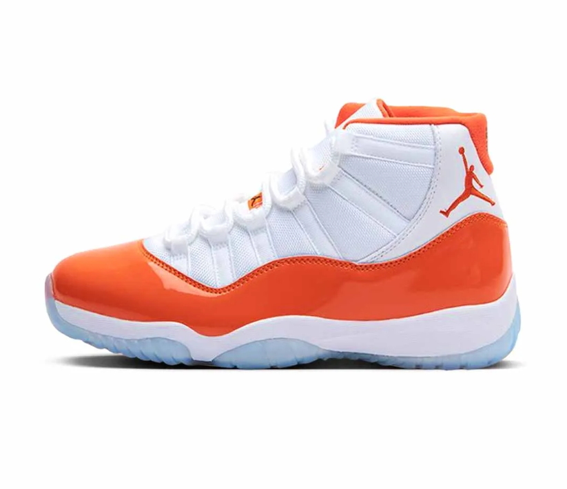 Air Jordan 11 White Orange Shoes Sneakers
