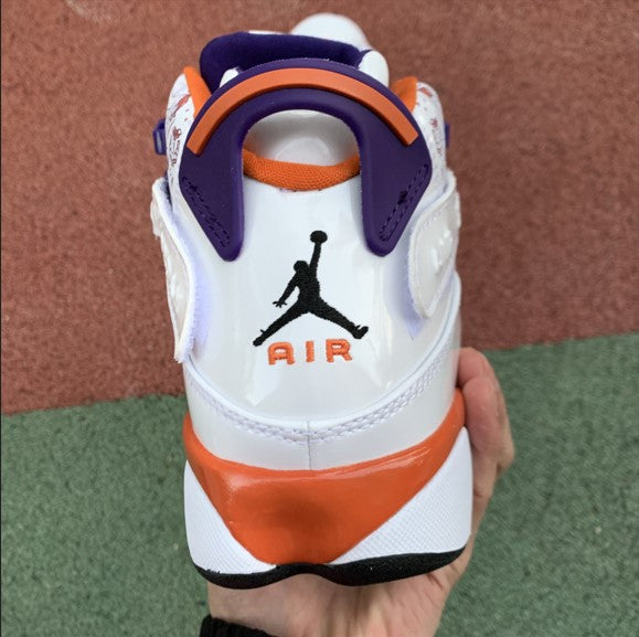 Air Jordan 6 Rings Crowns White Orange