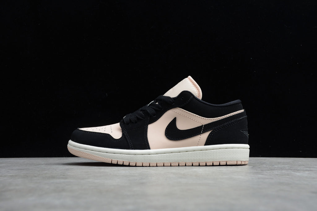 Air Jordan 1 Low Top Black and White Pink