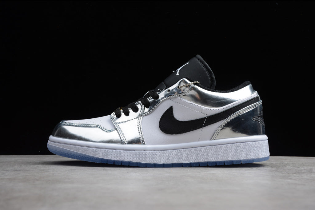 Air Jordan 1 Low Top Silver