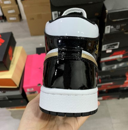 Air Jordan 1 Mid Black Gold