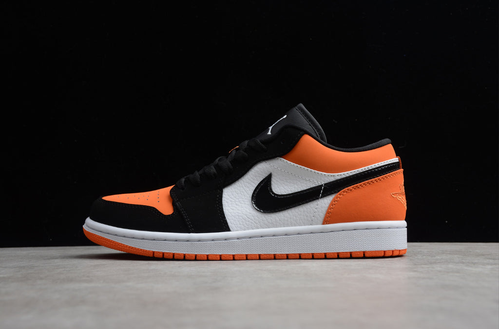 Air Jordan 1 Low Top Black Orange Buckle