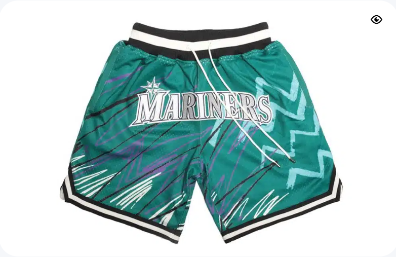 Seattle Mariners Sublimated Shorts Teal