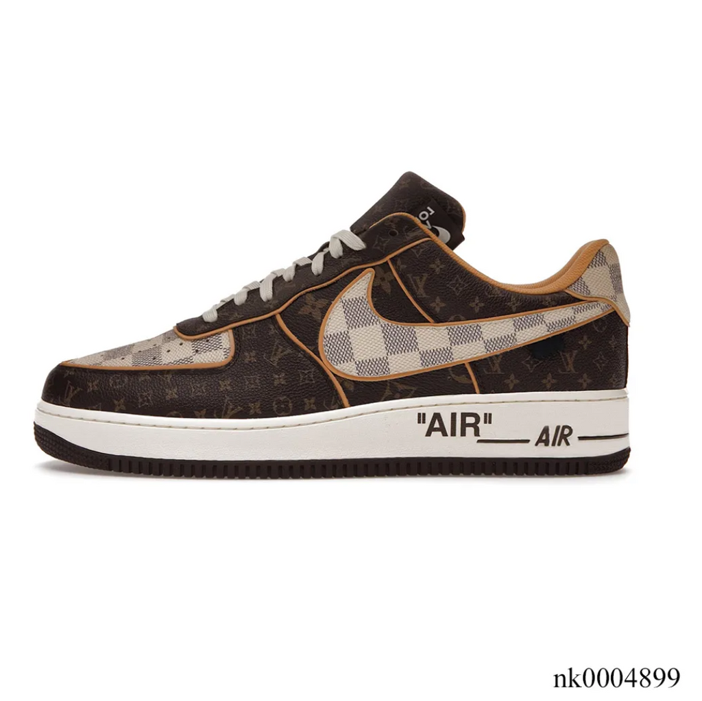 LV x Air Force 1 Low Brown Shoes Sneakers