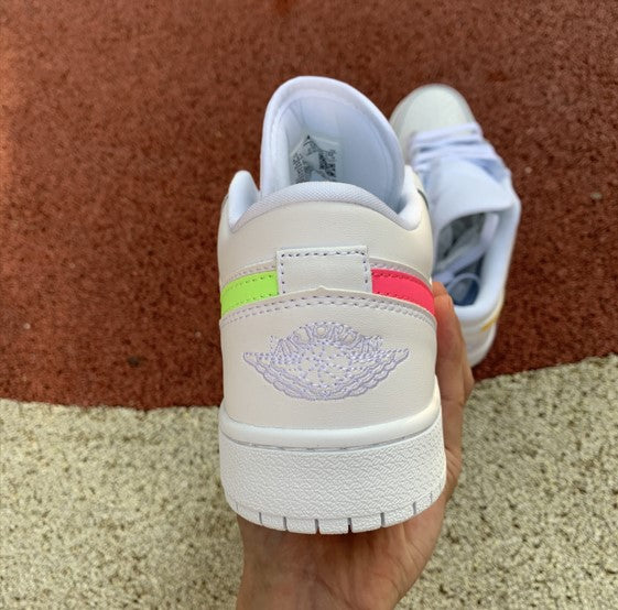 Air Jordan 1 Low GS Four-Color Mandarin Duck