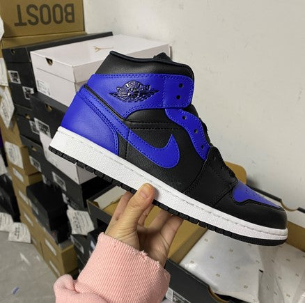 Air Jordan 1 Mid Black Blue