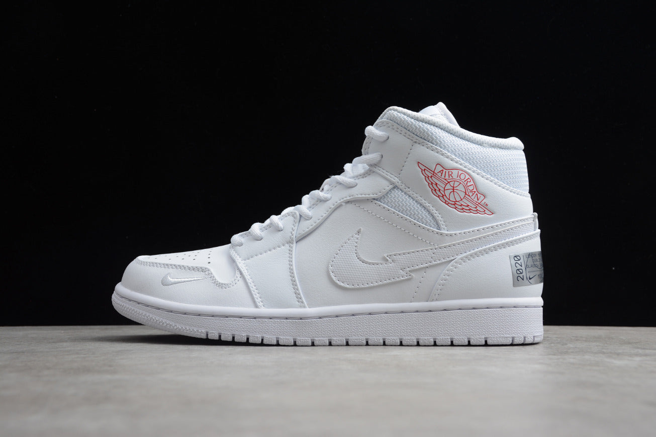 Air Jordan 1 Mid White Lightning