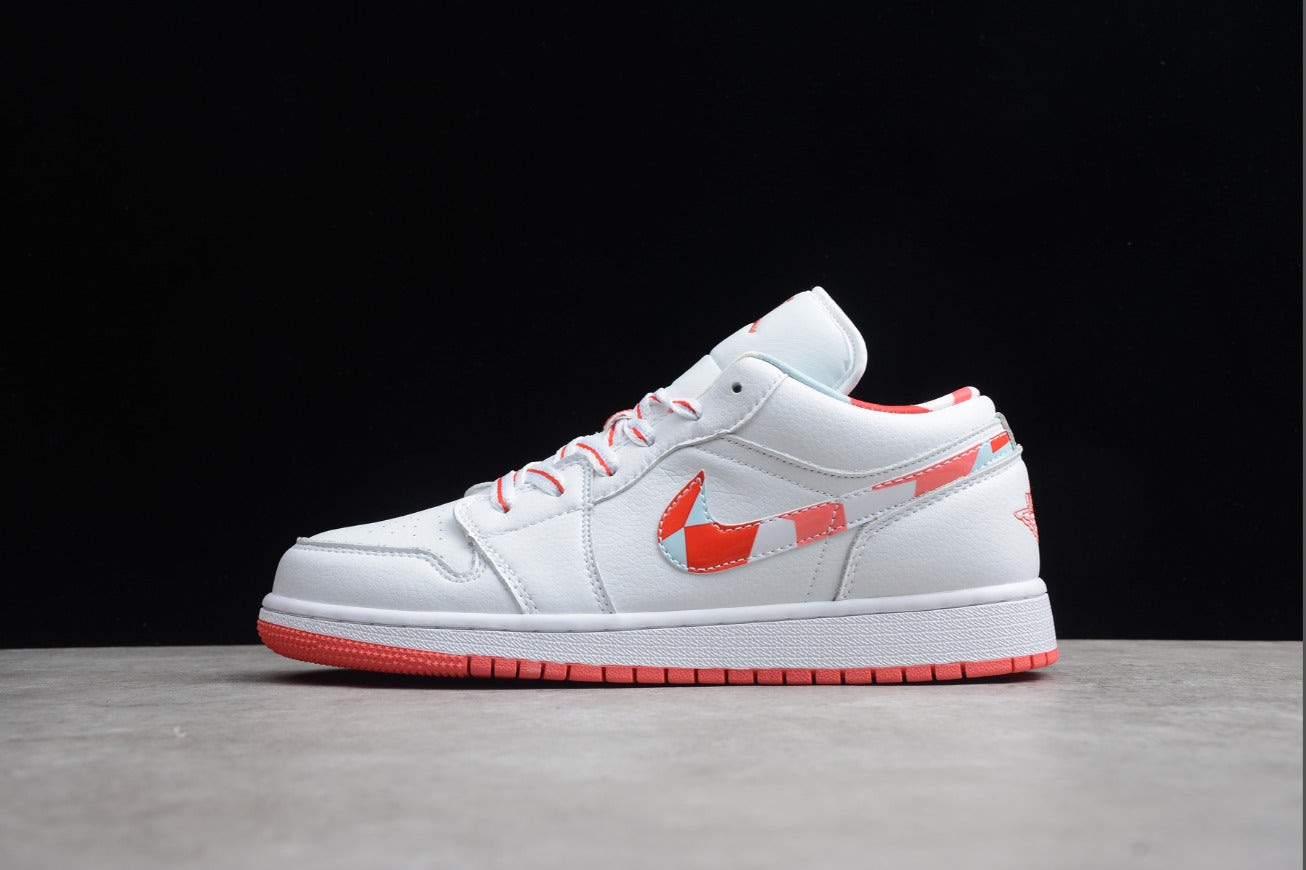 Air Jordan 1 Low Top White Red