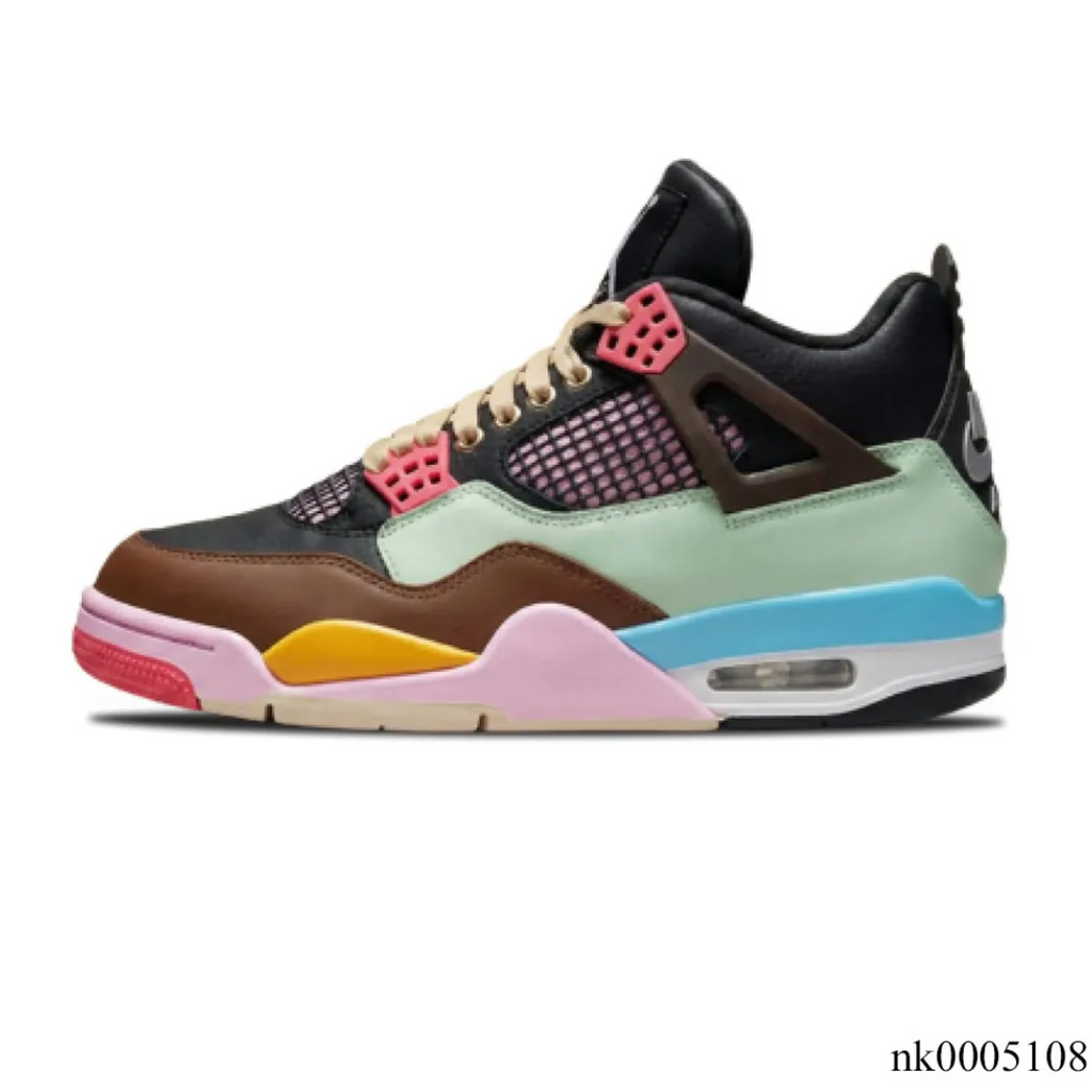 J Balvin x Air Jordan 4 Multicolor Shoes Sneakers
