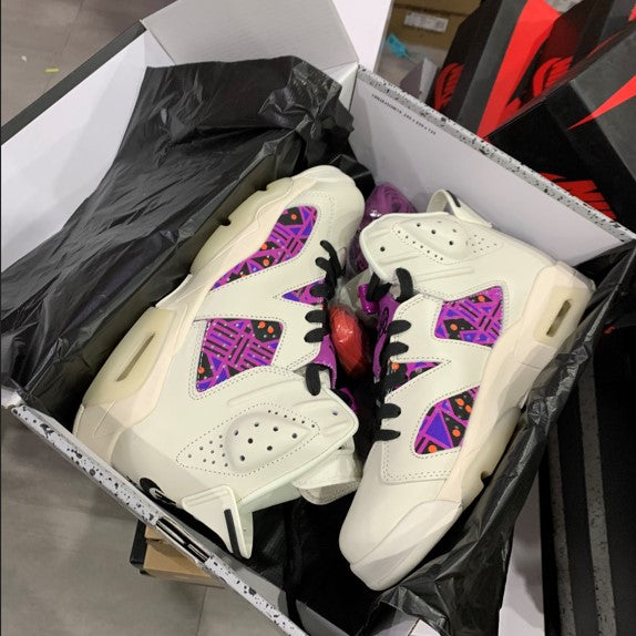 Air Jordan 6 Quai 54 White Purple