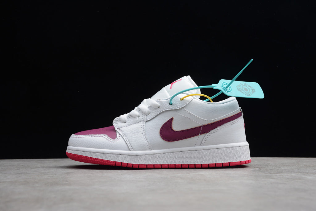 Air Jordan 1 Low Top White Pink Valentine's Day