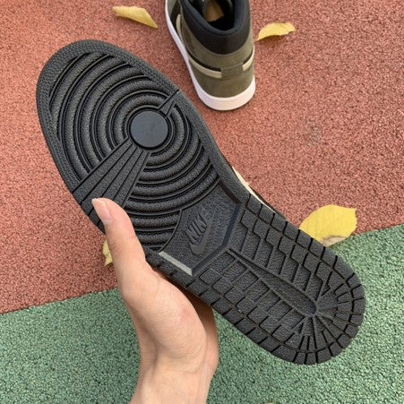 Air Jordan 1 Mid Olive Green