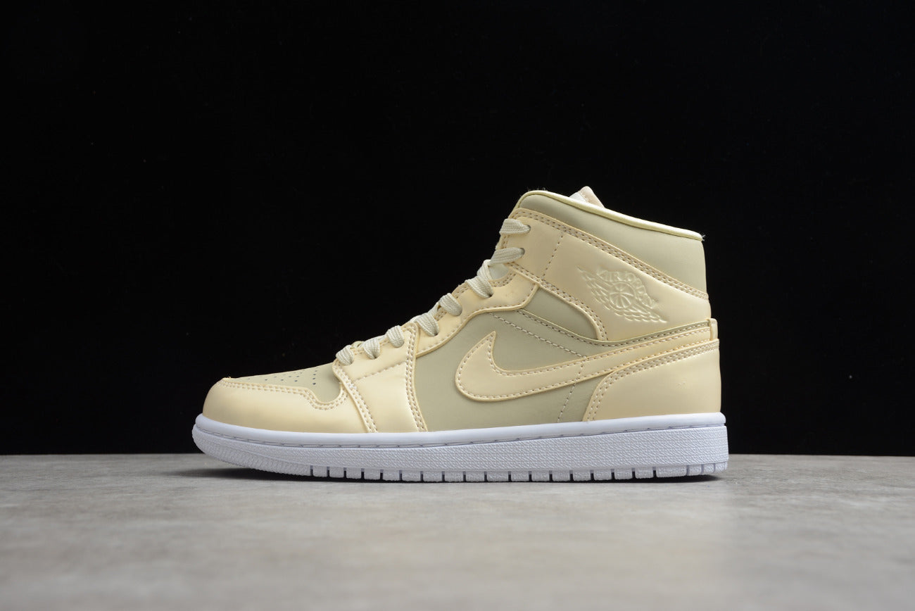 Air Jordan 1 Mid Goose Feather Yellow Lemon