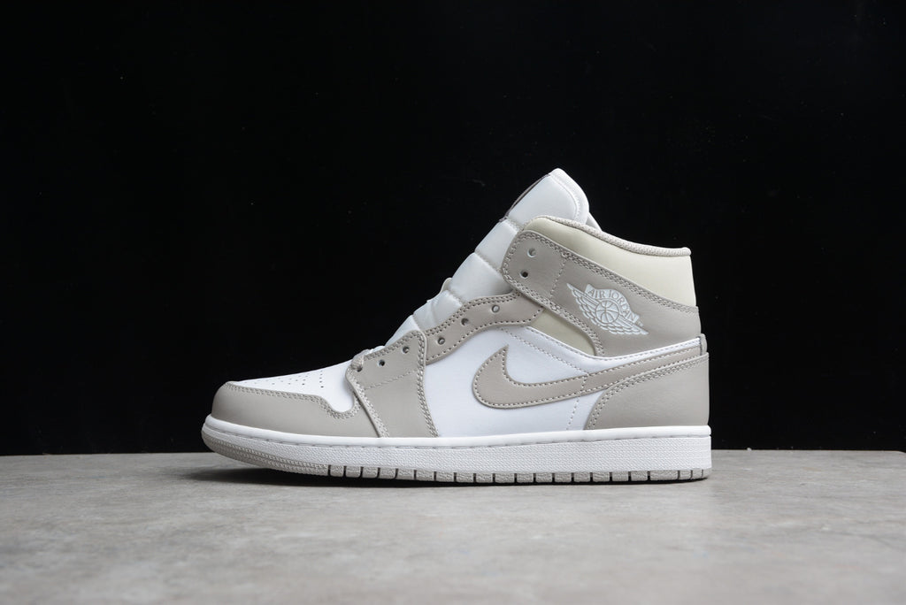 Air Jordan 1 Mid Linen College Grey