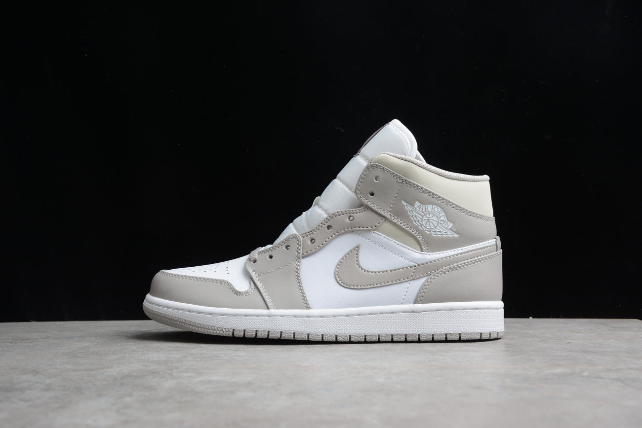 Air Jordan 1 Mid Linen College Grey