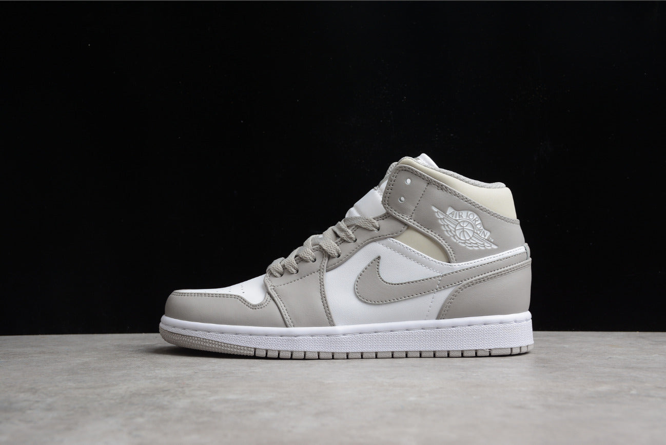Air Jordan 1 Mid Linen White