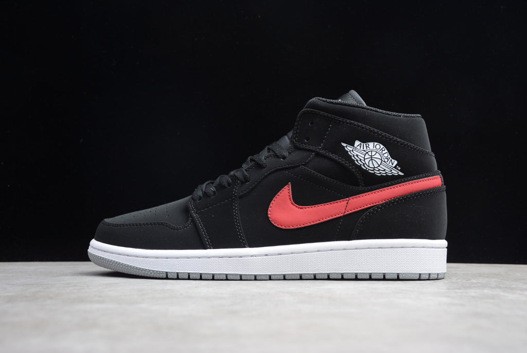 Air Jordan 1 Retro Mid 'Multi Color Swoosh Black'