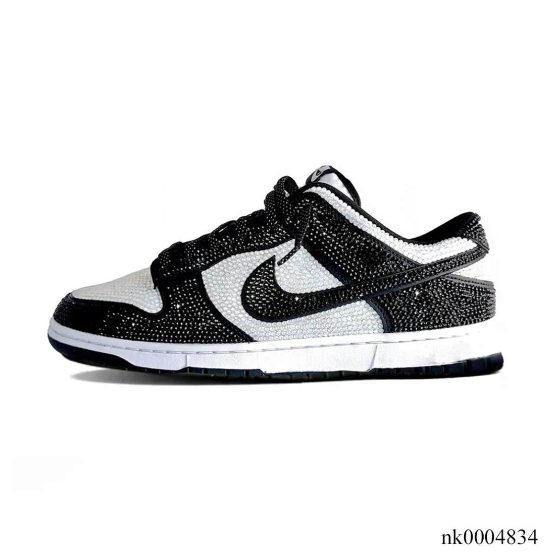 Air Jordan 1 Low Black White Crystal Shoes Sneakers