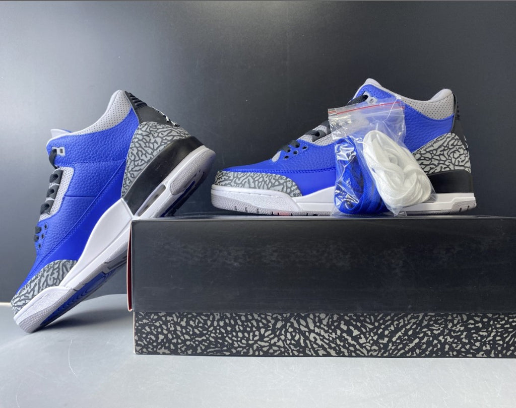 Air Jordan  Jordan 3 Retro Varsity Royal Cement Shoes Sneakers