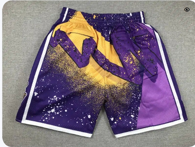 Los Angeles Lakers Shorts Hardwood Classics Hyper Hoops