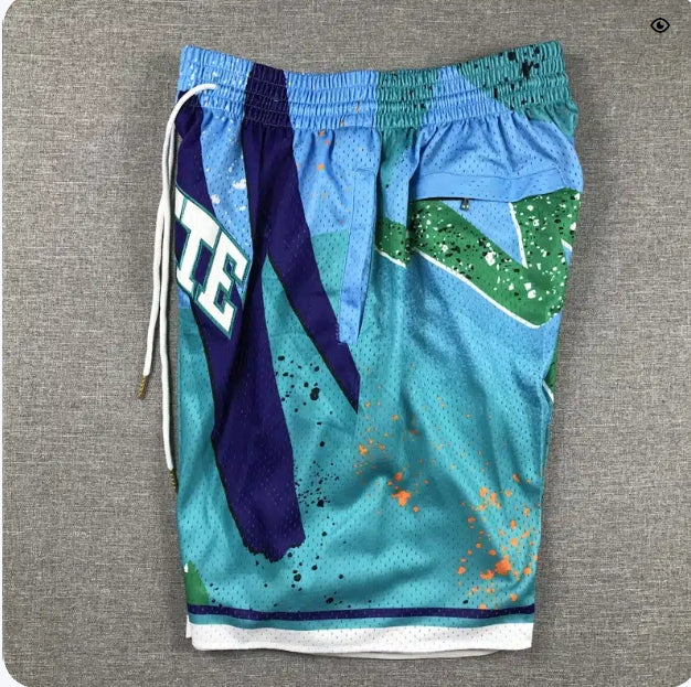 Charlotte Hornets Shorts Hardwood Classics Hyper Hoops