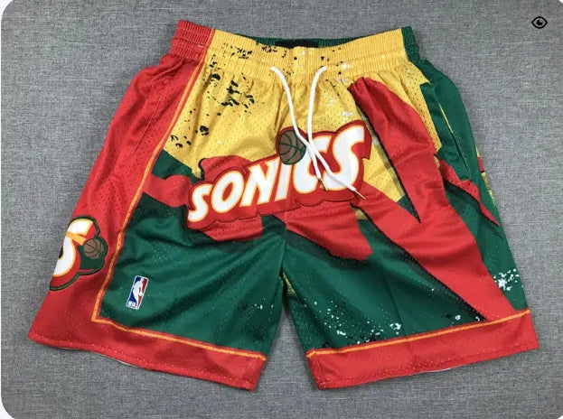 Seattle Supersonic Shorts Hardwood Classics Hyper Hoops