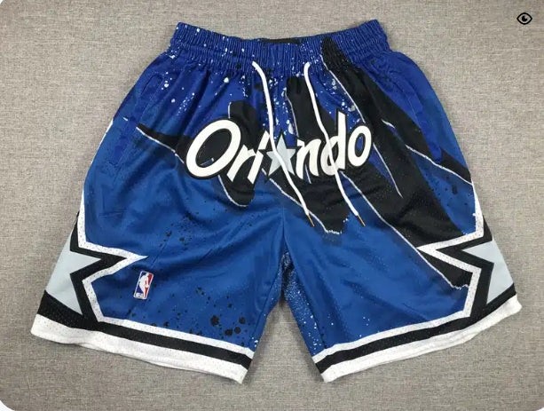 Orlando Magic Shorts Hardwood Classic Hyber Hoops blue
