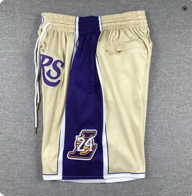 Kobe Bryant Los Angeles Lakers Hardwood Classic 1996-2016 Hall Of Fame Gold Shorts
