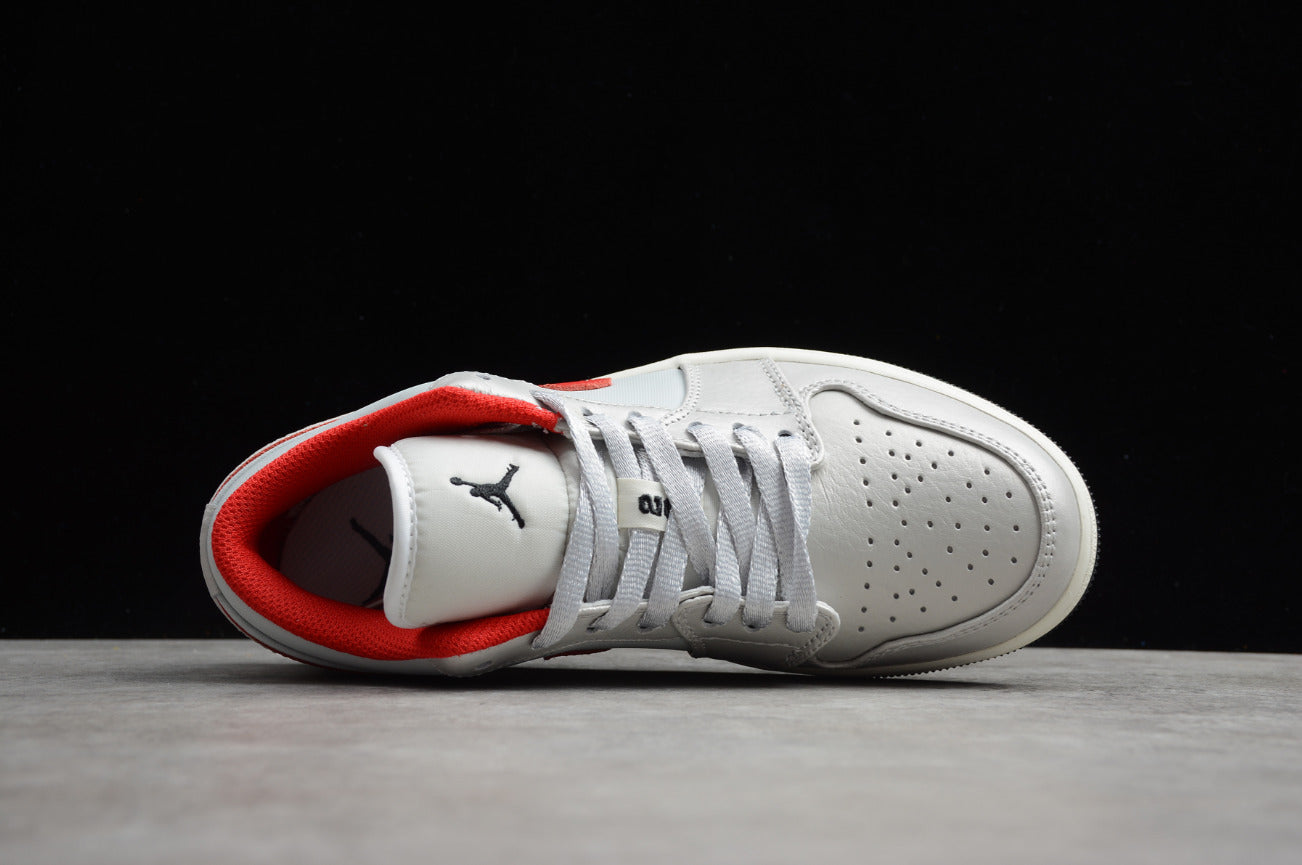 Air Jordan 1 Low Silver Red