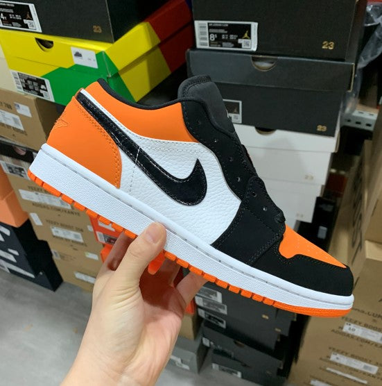 Air Jordan 1 Low Black and White Orange