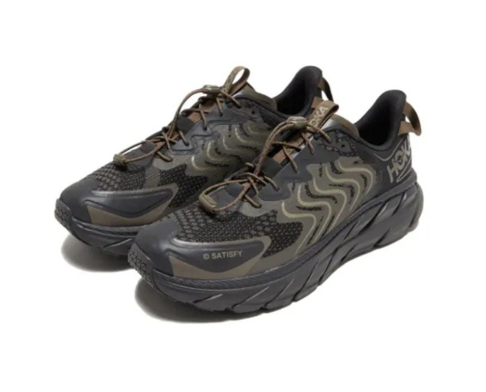Hoka One One Clifton LS x Satisfy Forged Iron 1143450-FIBC