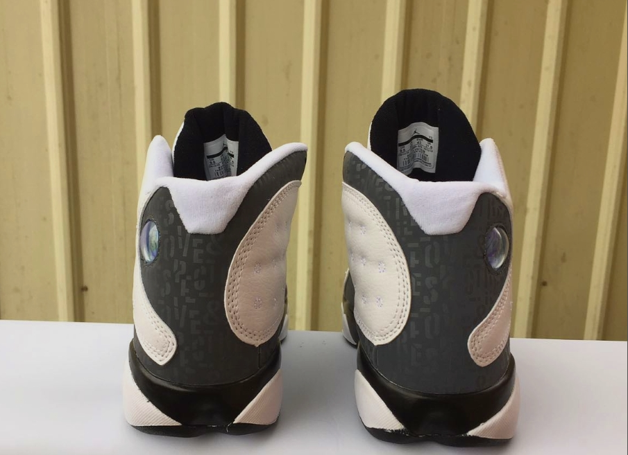 Air Jordan 13 White Black Love Basketball