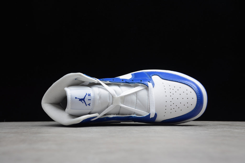 Air Jordan 1 Mid White Racer Blue