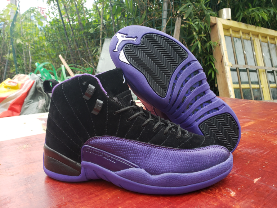 Air Jordan 12 Purple Black