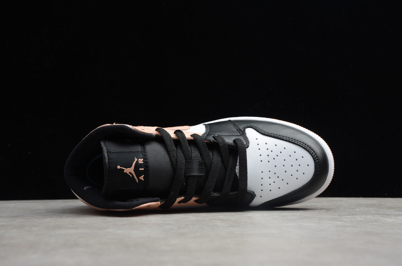 Air Jordan 1 Mid Black Crimson Tint