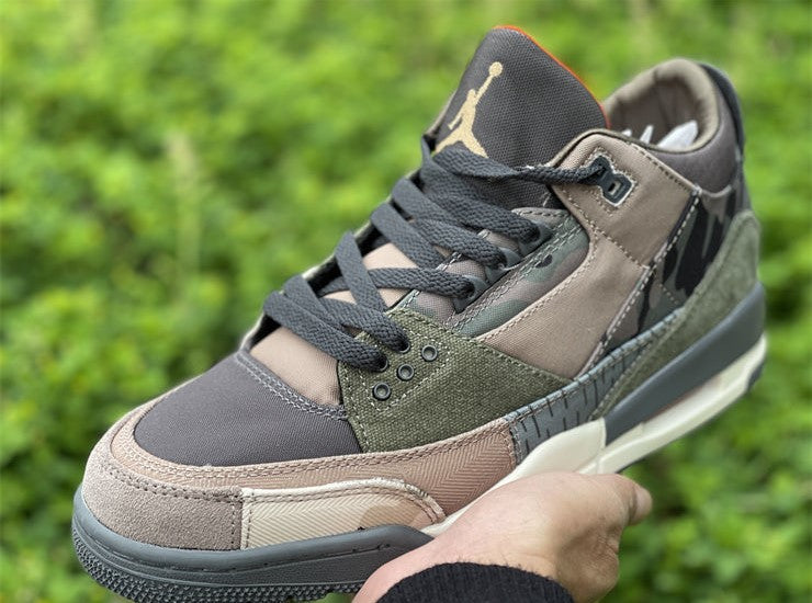Air Jordan 3 Retro Patchwork Camo Shoes Sneakers