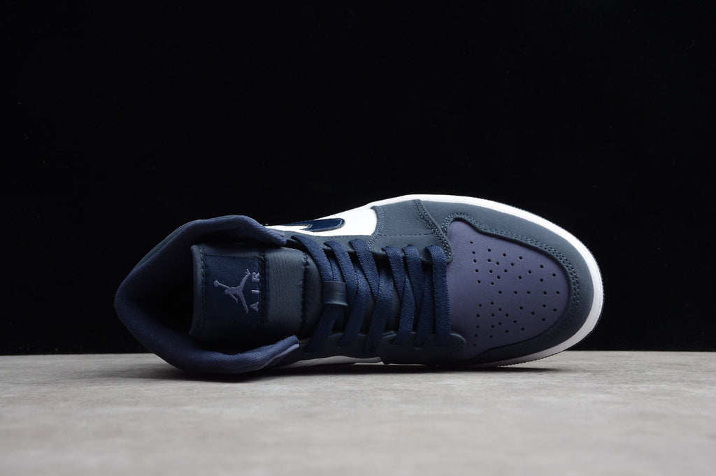 Air Jordan 1 Mid Obsidian Sanded Purple