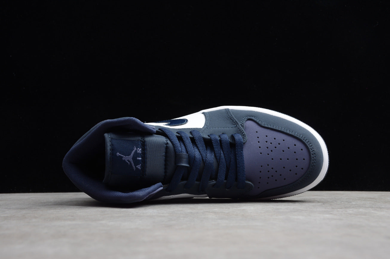 Air Jordan 1 Mid Obsidian Sanded Purple