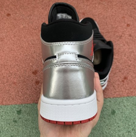 Air Jordan 1 Mid Mirror Silver