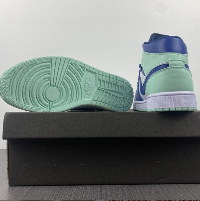 Air Jordan 1 Mid Blue Mint Shoes Sneakers