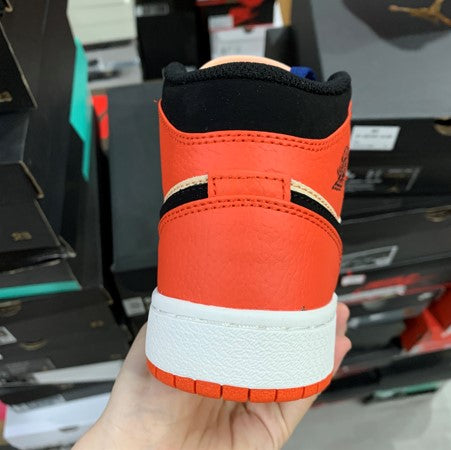 Air Jordan 1 Mid White Orange