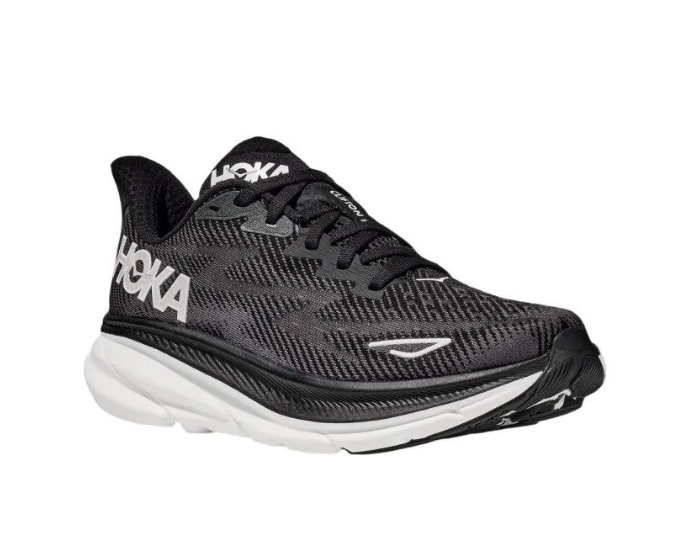Hoka One One Clifton 9 2E Wide Black White 1132210-BWHT